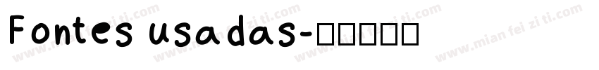 Fontes usadas字体转换